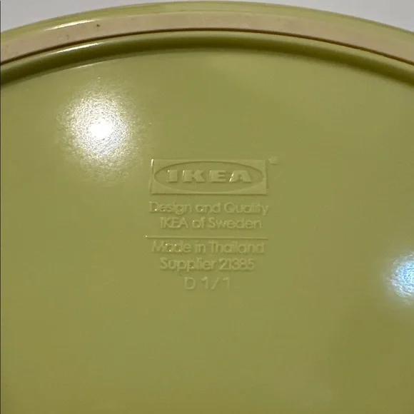 IKEA Fabler Collection Children’s Green Blue Round Plate Rubber rim Mouse - Picture 3 of 5